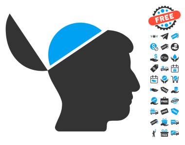 Ücretsiz Bonus ile açık beyin simgesi