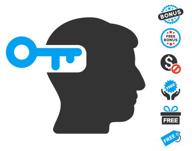 Ücretsiz Bonus ile akıl anahtar simgesi