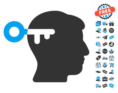 Ücretsiz Bonus ile zihin anahtar simgesi