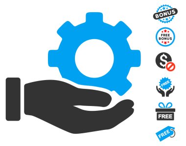 Mekanik vites hizmet el simgesi ücretsiz bonus