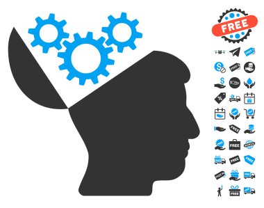 Açık fikirli Gears simgesi ücretsiz bonus