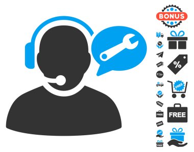 Operatör hizmeti ileti simgesi ücretsiz bonus