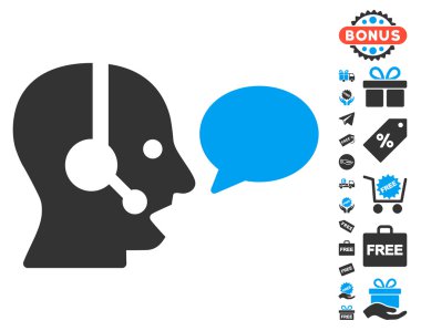 Operatör ileti balon simgesi ücretsiz bonus