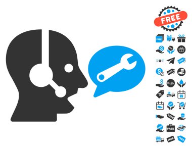 Operatör hizmeti ileti simgesi ücretsiz bonus