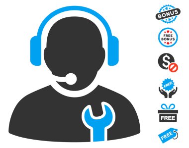 Ücretsiz Bonus ile hizmet işleç simgesi