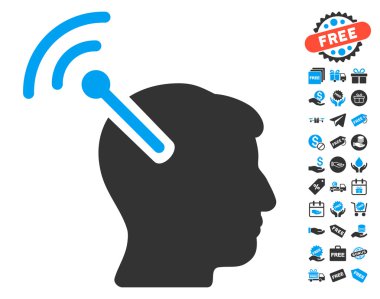 Radyo sinirsel arayüzü simgesi ücretsiz bonus