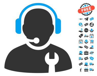 Ücretsiz Bonus ile hizmet işleç simgesi