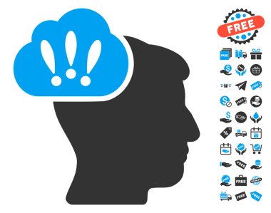 Ücretsiz Bonus ile sorun beyin fırtınası simgesi