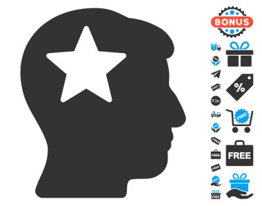 Ücretsiz Bonus ile yıldız kafa simgesi