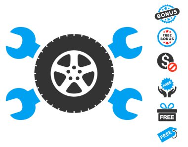 Lastik Servisi anahtarı simgesini ücretsiz bonus
