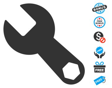 İngiliz anahtarı simgesini ücretsiz bonus