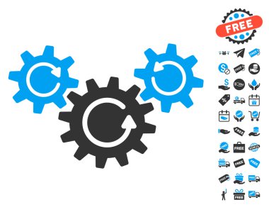 İletim tekerlekler döndürme simgesi ücretsiz bonus