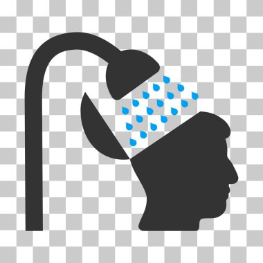 Açık fikirli duş vektör simgesi