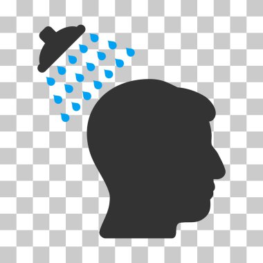 Kafa duş vektör simgesi