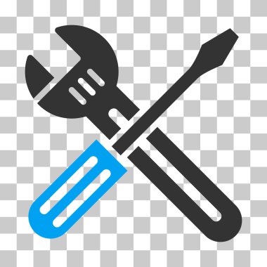 Somun anahtarı ve tornavida vektör simgesi