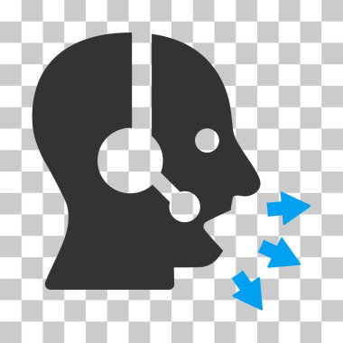 Operatör konuşmak vektör simgesi