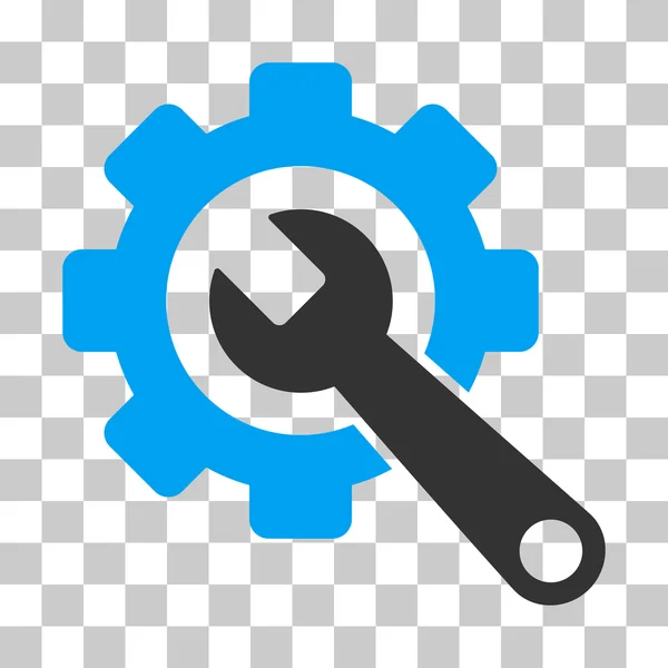 Gear and Wrench Vector Icon — стоковый вектор