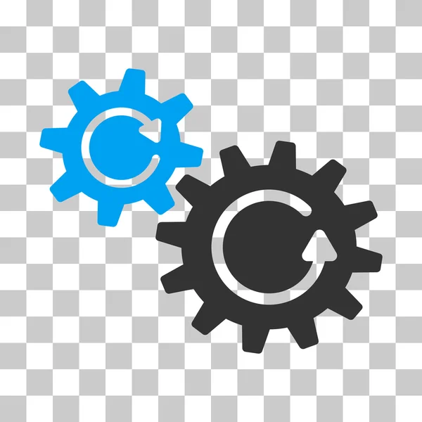 Cogs Rotación Vector Icono — Archivo Imágenes Vectoriales