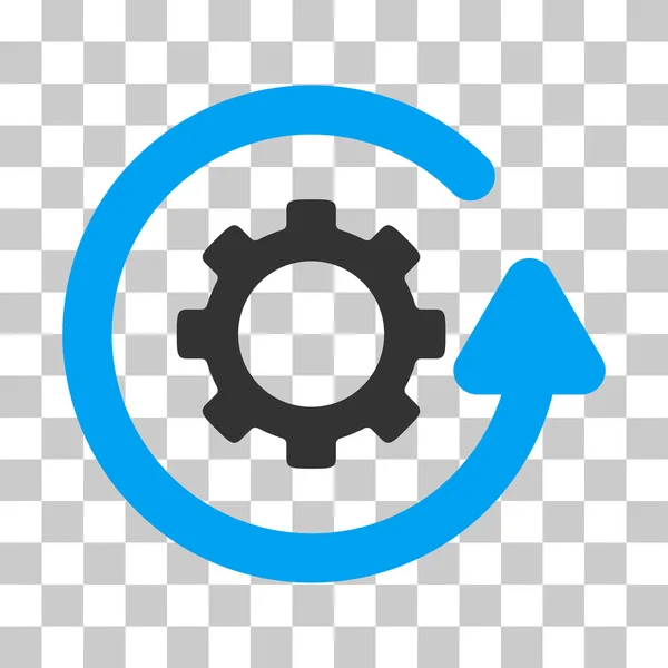Gearwheel Dirección de rotación Vector Icono — Archivo Imágenes Vectoriales