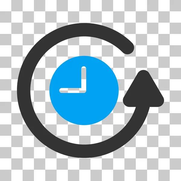 Restaurar icono de vector de reloj — Archivo Imágenes Vectoriales