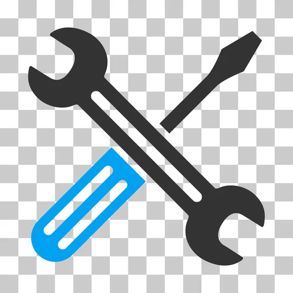 Spanner And Screwdriver Vector Icon — Stock Vector