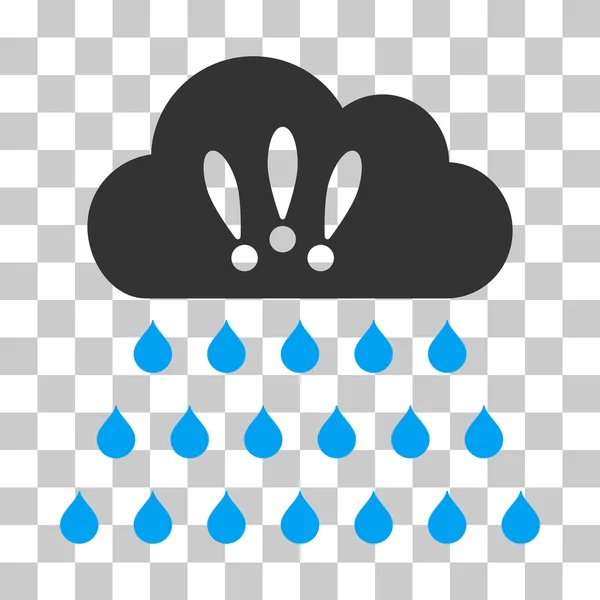 Trovoada Rain Cloud Vector Icon — Vetor de Stock