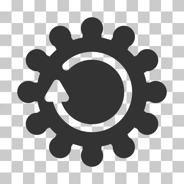 Cog Rotation Vector Icon — Stock Vector