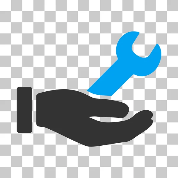 Εικονίδιο του κλειδιού υπηρεσίας χέρι διάνυσμα — Διανυσματικό Αρχείο