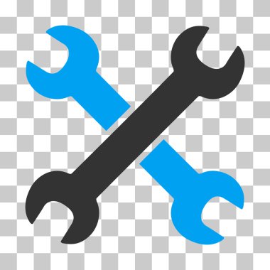 İngiliz anahtarları vektör simgesi