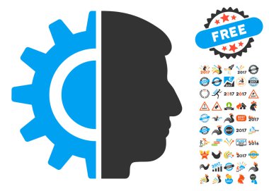 Android robot 2017 yıl Bonus sembollerin simgesiyle