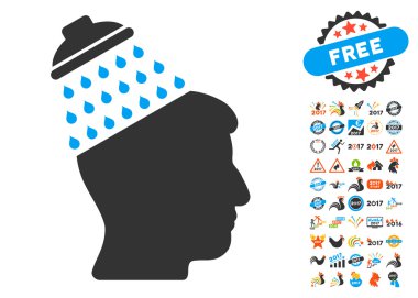 Bonus 2017 yıl ile beyin duş simge simgeler