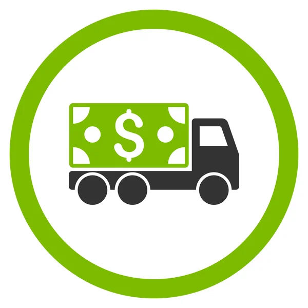 Cash Delivery Rounded Glyph Icon — Stock Photo, Image