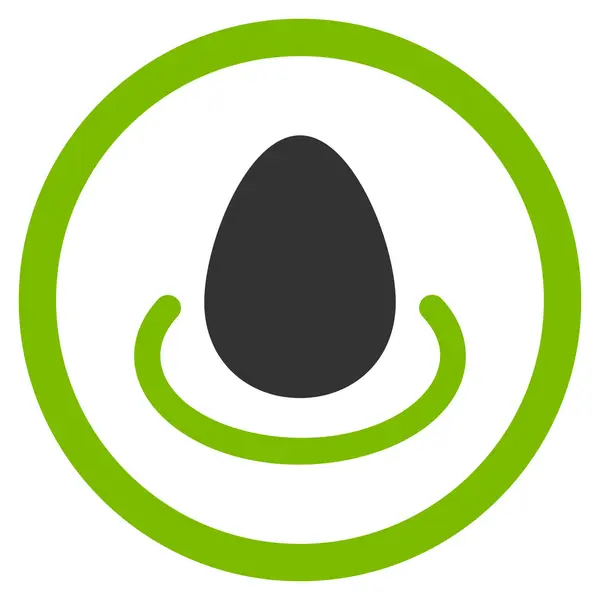 Deposito uovo arrotondato icona di glifo — Foto Stock