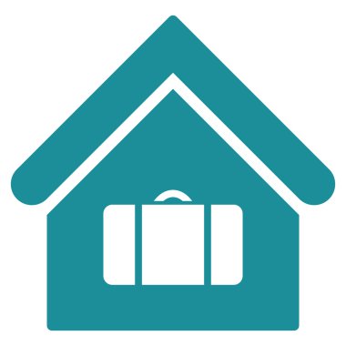 Tavuk Cafe düz vektör simgesi