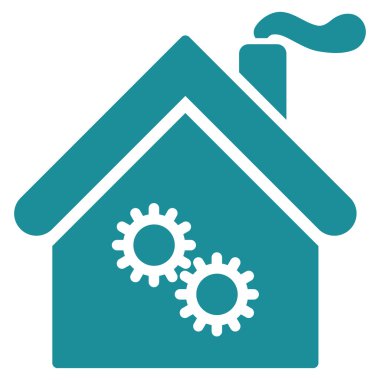 Tavuk Cafe düz vektör simgesi