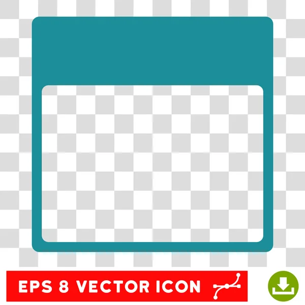 Calendar Page Template Eps Vector Icon — Stock Vector