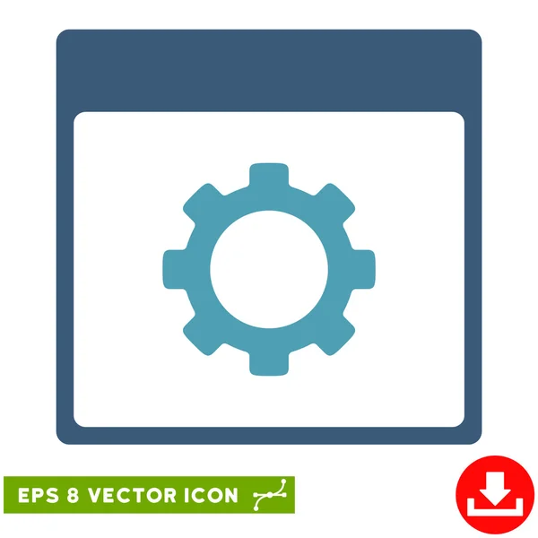 Getriebeoptionen Kalenderseite Vektor eps-Symbol — Stockvektor