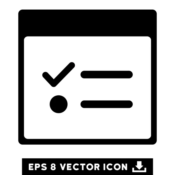Todo Articles Calendrier Page vectorielle Eps Icône — Image vectorielle