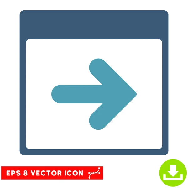 Következő naptári nap vektor Eps ikon — Stock Vector