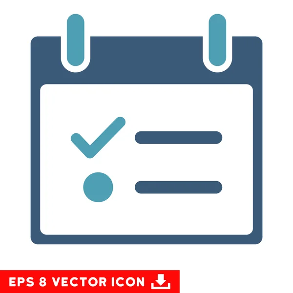 Todo List Calendar Day Vector Eps Icon — Stock Vector