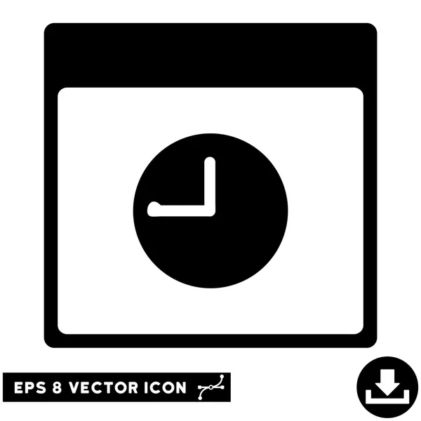 Horloge Calendrier Page Vector Eps Icône — Image vectorielle