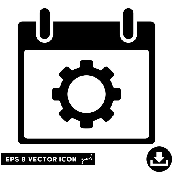 Getriebeoptionen Kalendertag Vektor eps-Symbol — Stockvektor