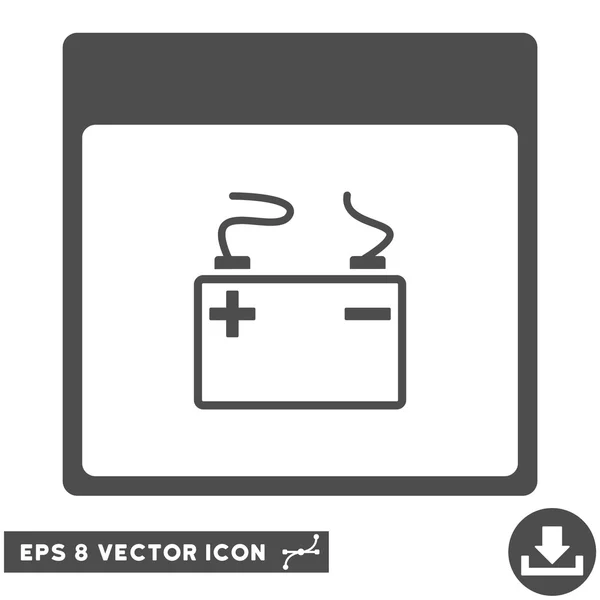 Akkumulator Kalenderseite Vektor eps Symbol — Stockvektor