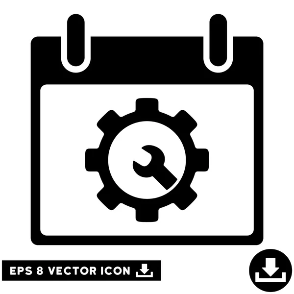 Opciones Herramientas Calendario Día Vector Eps Icono — Vector de stock