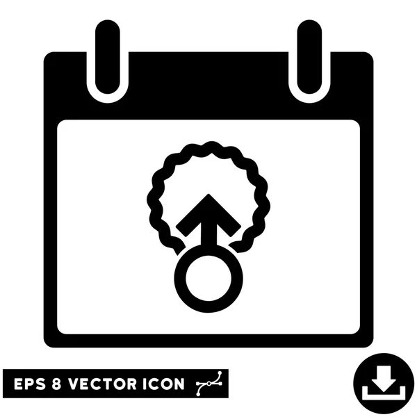 Calendário de Penetração Celular Dia Vector Eps Icon — Vetor de Stock