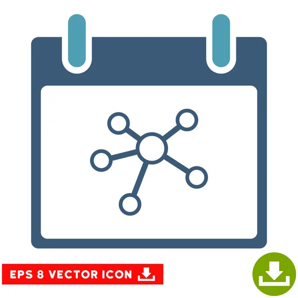 Links Kalendertag Vektor eps Symbol — Stockvektor