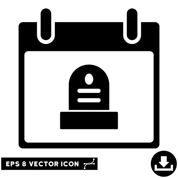 Rip Monumento Calendario Día Vector Eps icono — Vector de stock