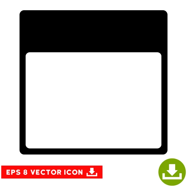 Kalender Seite Vorlage Vektor eps Symbol — Stockvektor