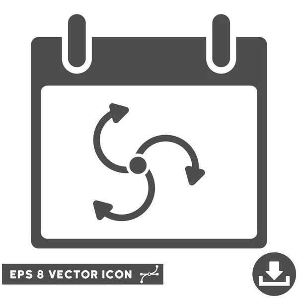 Ciclone Calendário Dia Vector Eps Ícone — Vetor de Stock