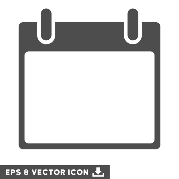 Vacío Calendario Hoja Vector Eps icono — Vector de stock